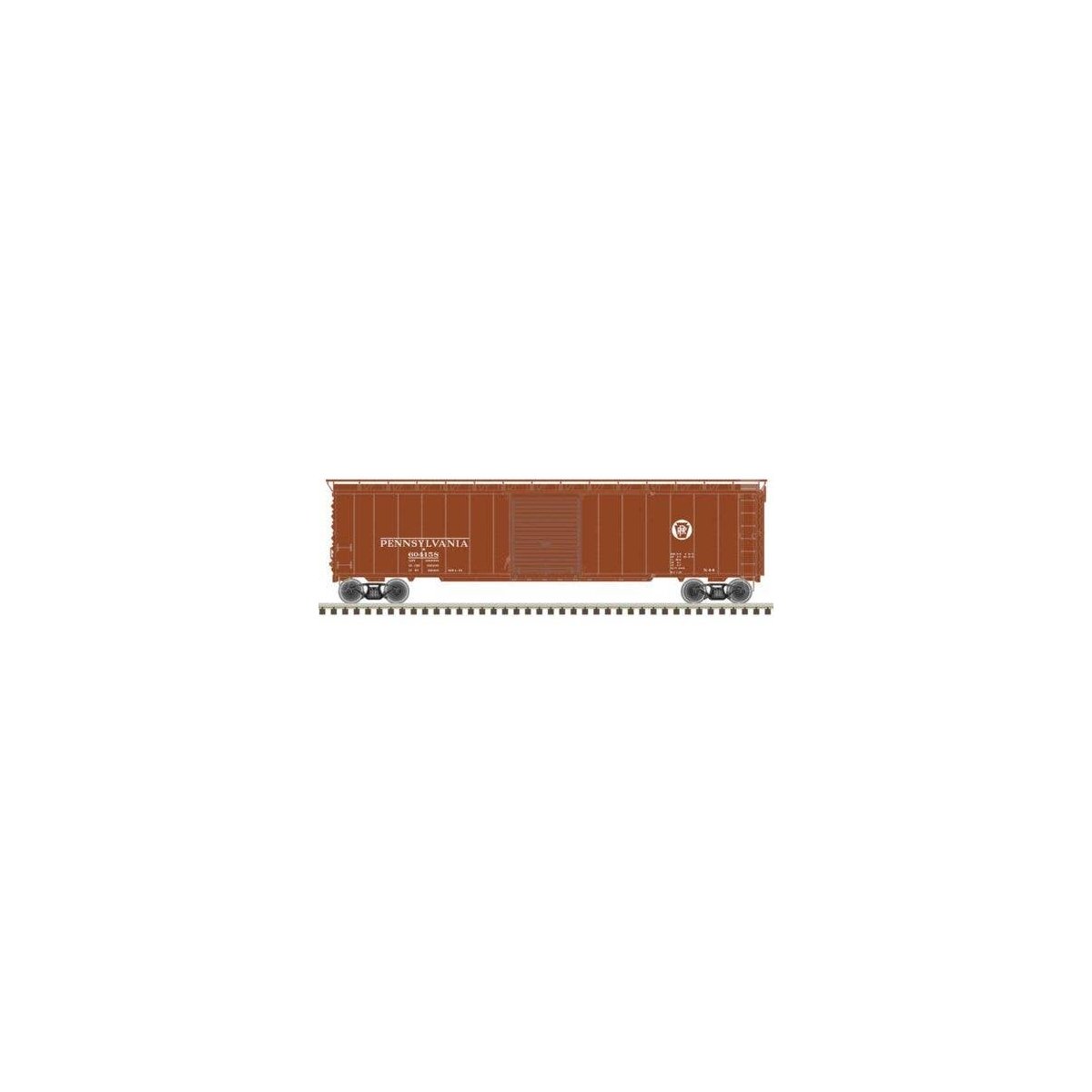 Postwar 50′ Single-Door Boxcar - Ready to Run - Master(R) -- Pennsylvania Railroad 6, HO, Atlas Model Railroad Co. 20007526
