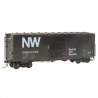 Pullman-Standard PS-1 40` Boxcar w/8` Door - Ready to Run -- Norfolk & Western 645328 (bla, HO, Kadee Quality Products 5328