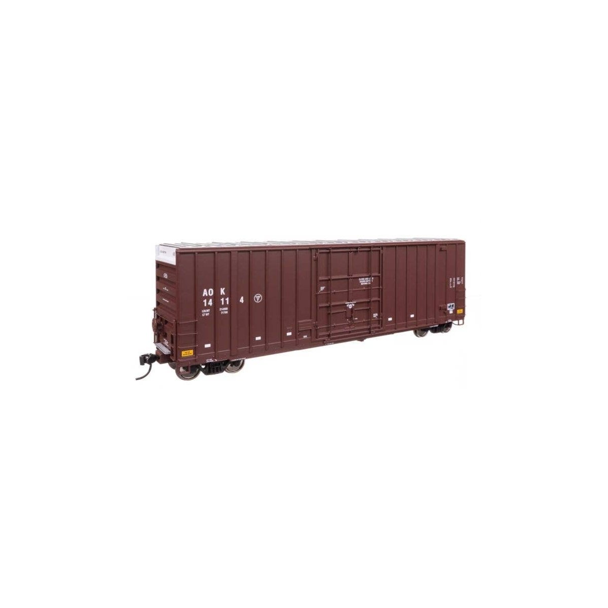 50′ Gunderson Hi-Cube Paper Service Boxcar - Ready to Run -- Arkansas-Oklahoma 14114, HO, WalthersProto 101710