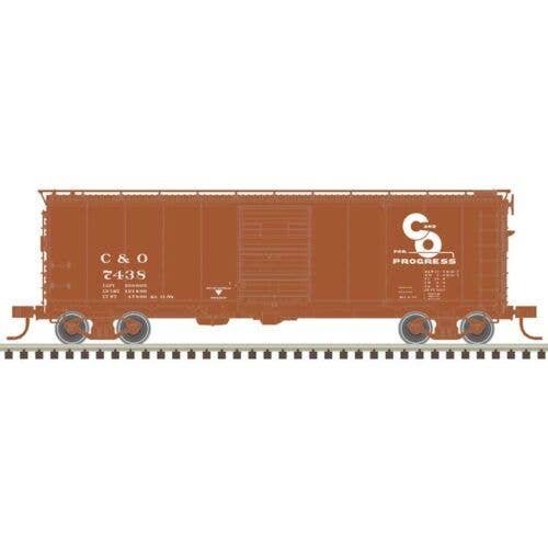 1932 ARA 40′ Steel Boxcar - Ready to Run - Master(R) -- Chesapeake & Ohio 7443 (Boxc, HO, Atlas Model Railroad Co. 20007764