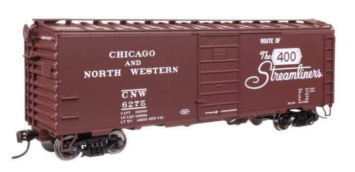 40′ PS-1 Boxcar - Ready to Run -- Chicago & North Western(TM) 6275, HO, WalthersMainline 45508