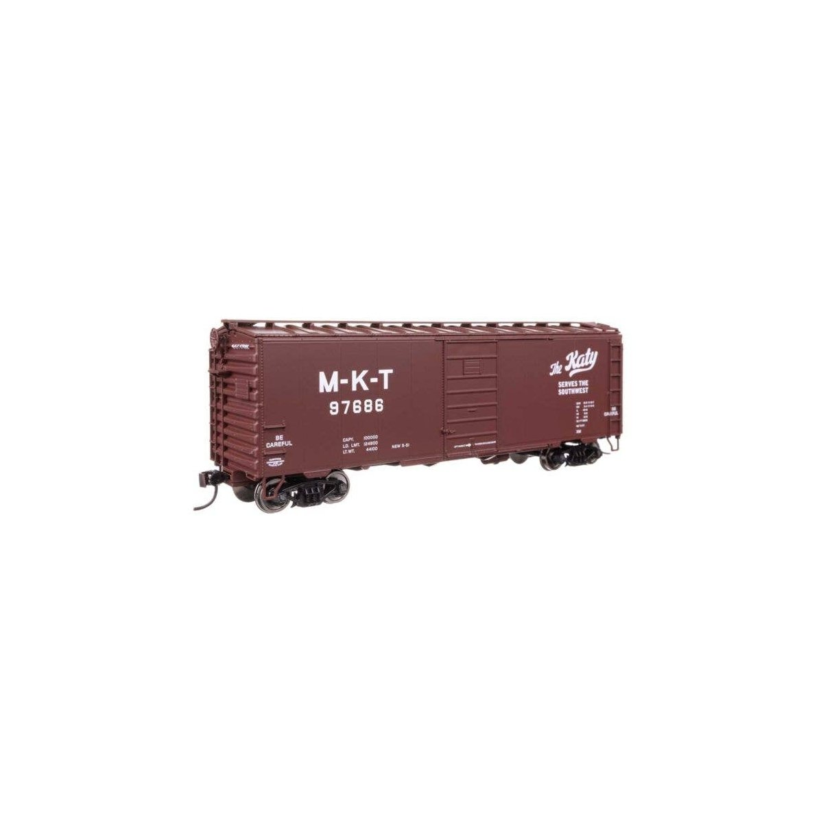 40′ PS-1 Boxcar - Ready to Run -- Missouri-Kansas-Texas(TM) 97686, HO, WalthersMainline 45514