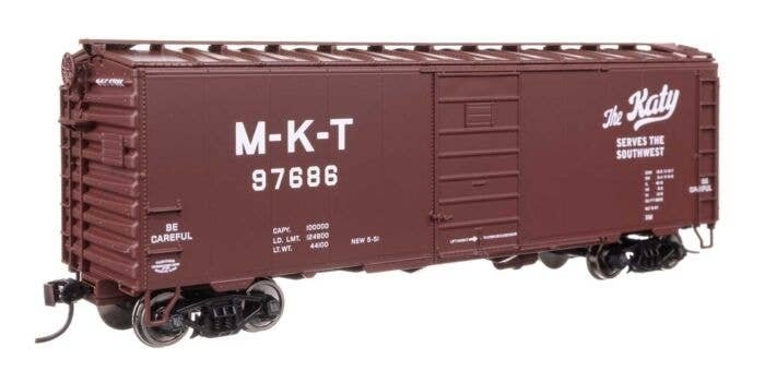 40′ PS-1 Boxcar - Ready to Run -- Missouri-Kansas-Texas(TM) 97686, HO, WalthersMainline 45514