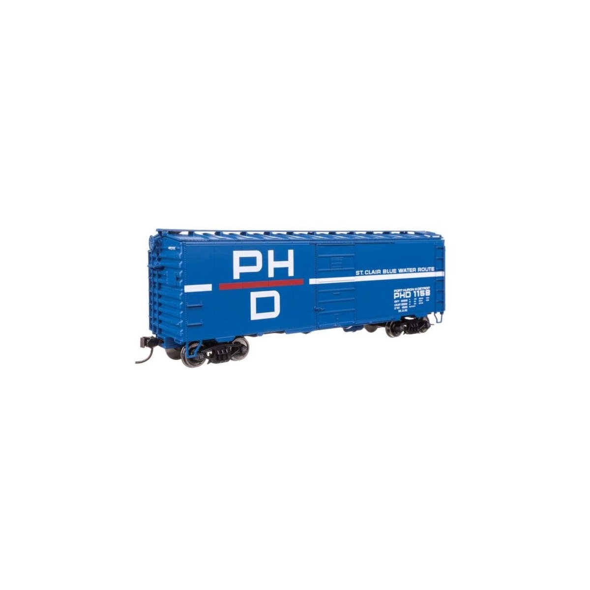 40′ PS-1 Boxcar - Ready to Run -- Port Huron & Detroit 1158, HO, WalthersMainline 45515