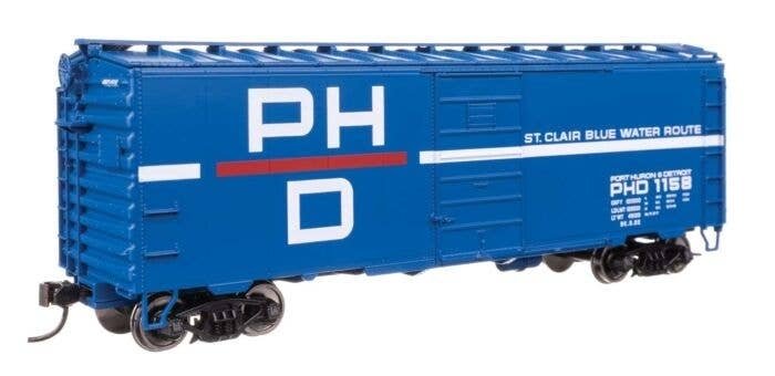 40′ PS-1 Boxcar - Ready to Run -- Port Huron & Detroit 1158, HO, WalthersMainline 45515