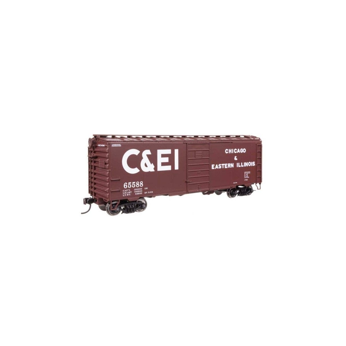 40′ PS-1 Boxcar - Ready to Run -- Chicago & Eastern Illinois(TM) 65588, HO, WalthersMainline 45506