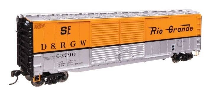 50′ AAR Improved Double-Door Boxcar - Ready to Run -- Denver & Rio Grande Western(TM) 63790, HO, WalthersMainline 46602