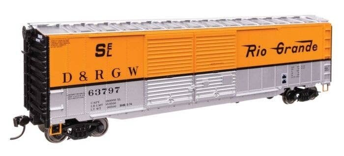 50′ AAR Improved Double-Door Boxcar - Ready to Run -- Denver & Rio Grande Western(TM) 63797, HO, WalthersMainline 46603