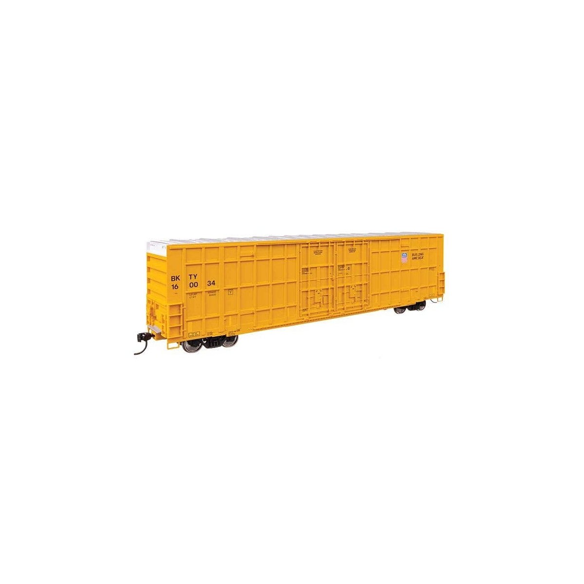 60′ High Cube Plate F Horizontal Post Boxcar - Ready to Run -- Union Pacific(R) BKTY 160034, HO, WalthersMainline 3123