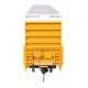60′ High Cube Plate F Horizontal Post Boxcar - Ready to Run -- TTX TBOX 664008 (yellow, black, S, HO, WalthersMainline 3113