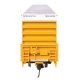 60′ High Cube Plate F Horizontal Post Boxcar - Ready to Run -- TTX TBOX 664166 (yellow, black, S, HO, WalthersMainline 3114