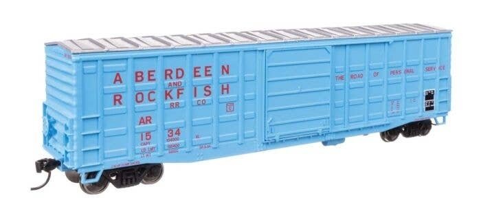 50′ Waffle Side Boxcar - Ready To Run -- Aberdeen & Rockfish 1534 (Superior Door), HO, WalthersMainline 46703