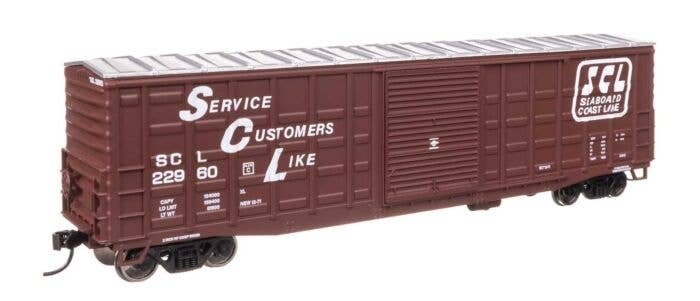 50′ Waffle Side Boxcar - Ready To Run -- Seaboard Coast Line 22960 (Youngstown Door), HO, WalthersMainline 46719