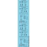 Railroad Decal Set -- Generic 40` and 50` Steel Boxcar Data (black lettering), HO, Tichy Train Group 10350