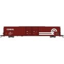 Pullman-Standard 86′ Auto Parts Double-Door Boxcar - Ready to Run -- Conrail 237972 (Boxcar Red, wh, N, Bluford Shops 86731