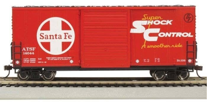 40′ Steel Hi-Cube, Sliding-Door Boxcar - Ready-to-Run -- Atchison, Topeka & Santa Fe 14044 (, HO, Bachmann Industries 18202