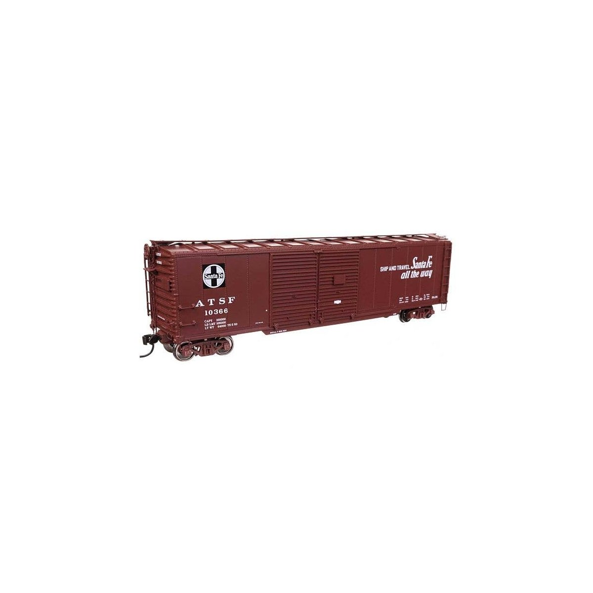 50′ AAR Double-Door Boxcar - Ready to Run -- Santa Fe 10366, HO, WalthersProto 101671