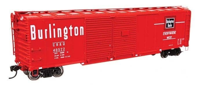 50′ AAR Double-Door Boxcar - Ready to Run -- Chicago, Burlington & Quincy 48522, HO, WalthersProto 101673