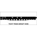 Railroad Decal Set -- Norfolk & Western 53′ War Emergency Composite Gondola (black car, block N&W), HO, Tichy Train Group 1035