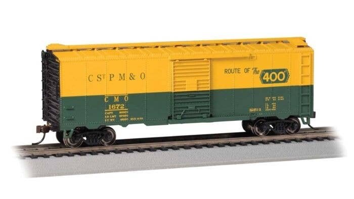 Pullman-Standard PS-1 40′ Steel Boxcar - Ready to Run - Silver Series(R) -- Chicago, St. Pau, HO, Bachmann Industries 16023