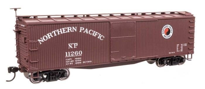 40′ Double Sheathed Wood Boxcar - Ready to Run -- Northern Pacific 11260, HO, WalthersMainline 40184