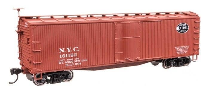 40′ Double Sheathed Wood Boxcar - Ready to Run -- New York Central 161192, HO, WalthersMainline 40194