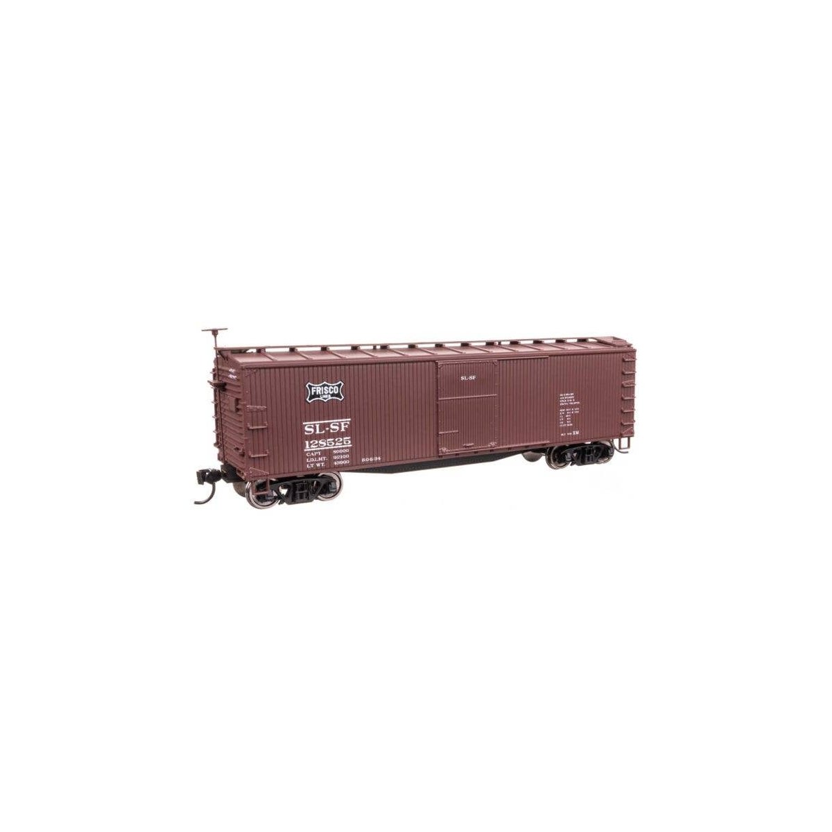 40′ Double Sheathed Wood Boxcar - Ready to Run -- St. Louis-San Francisco 128525 (Frisco), HO, WalthersMainline 40200