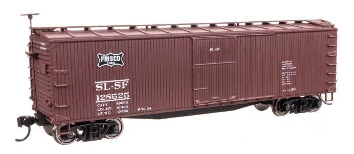 40′ Double Sheathed Wood Boxcar - Ready to Run -- St. Louis-San Francisco 128525 (Frisco), HO, WalthersMainline 40200
