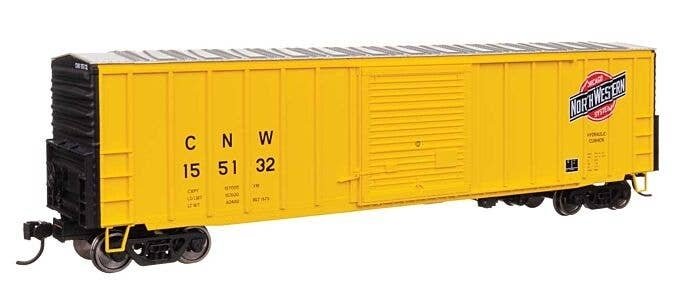 50′ ACF Exterior Post Dreadnaught End Plate B Boxcar - Ready to Run -- Chicago & North Western(, HO, WalthersMainline 46030