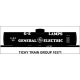 Railroad Decal Set -- General Electric GE Lamps Tank Car (black car), HO, Tichy Train Group 10371