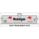 Railroad Decal Set -- Mobilgas Tank Car SOVX (large lettering, red Pegasus Logo), HO, Tichy Train Group 10372