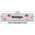 Railroad Decal Set -- Mobilgas Tank Car SOVX (large lettering, red Pegasus Logo), HO, Tichy Train Group 10372