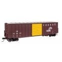 50′ ACF Exterior Post Dreadnaught End Plate B Boxcar - Ready to Run -- Conrail 166464, HO, WalthersMainline 46039