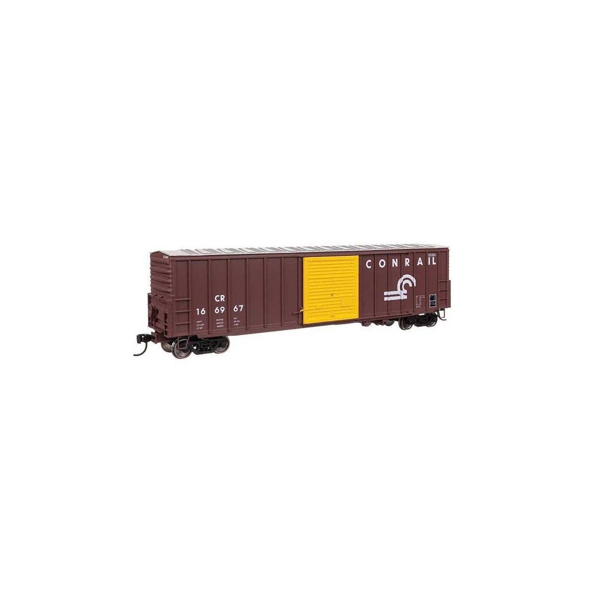 50′ ACF Exterior Post Dreadnaught End Plate B Boxcar - Ready to Run -- Conrail 166967, HO, WalthersMainline 46040