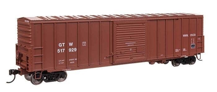 50′ ACF Exterior Post Dreadnaught End Plate B Boxcar - Ready to Run -- Grand Trunk Western 5179, HO, WalthersMainline 46041
