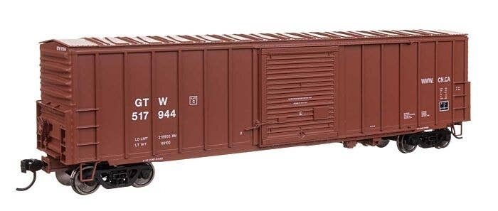 50′ ACF Exterior Post Dreadnaught End Plate B Boxcar - Ready to Run -- Grand Trunk Western 5179, HO, WalthersMainline 46042