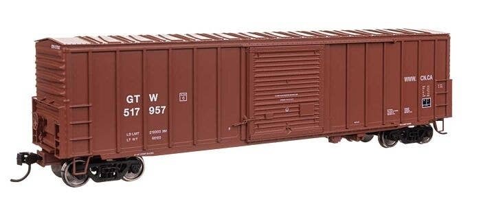 50′ ACF Exterior Post Dreadnaught End Plate B Boxcar - Ready to Run -- Grand Trunk Western 5179, HO, WalthersMainline 46043