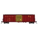50′ ACF Exterior Post Dreadnaught End Plate B Boxcar - Ready to Run -- Norfolk Southern 2114, HO, WalthersMainline 46045