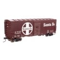 40′ Association of American Railroads Modernized 1948 Boxcar - Ready to Run -- Santa Fe 143820, HO, WalthersMainline 1203