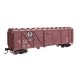 40′ ARA Single Sheathed Boxcar with Dreadnaught Ends - Ready to Run -- Santa Fe 125909, HO, WalthersMainline 40351