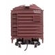 40′ ARA Single Sheathed Boxcar with Dreadnaught Ends - Ready to Run -- Santa Fe 125909, HO, WalthersMainline 40351