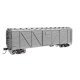 40′ ARA Single Sheathed Boxcar with Dreadnaught Ends - Ready to Run -- Undecorated, HO, WalthersMainline 40350