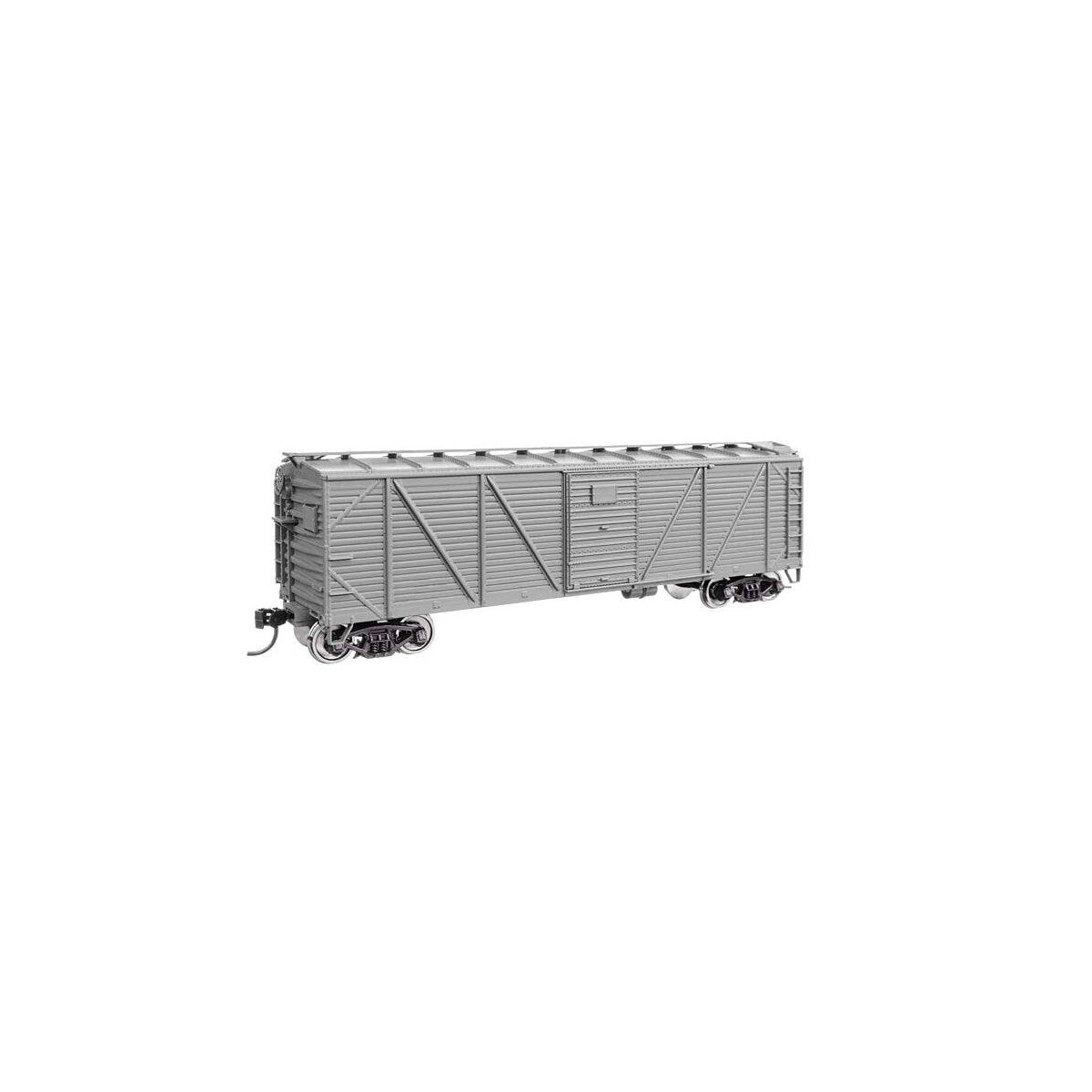 40′ ARA Single Sheathed Boxcar with Dreadnaught Ends - Ready to Run -- Undecorated, HO, WalthersMainline 40350