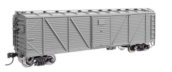 40′ ARA Single Sheathed Boxcar with Dreadnaught Ends - Ready to Run -- Undecorated, HO, WalthersMainline 40350