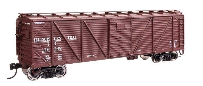 40′ ARA Single Sheathed Boxcar with Dreadnaught Ends - Ready to Run -- Illinois Central 176768, HO, WalthersMainline 40366