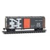 40′ Single-Door Boxcar - Ready to Run -- New Haven 36841 (1956 Scheme, black, Vermillion, whi, N, Micro Trains Line 2000557