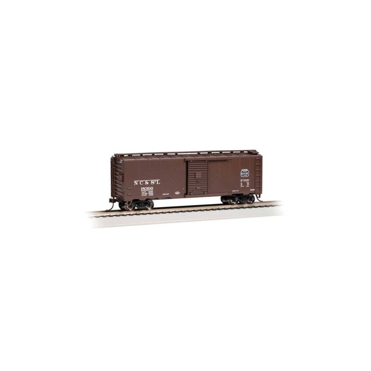 Steam-Era 40′ Steel Boxcar - Ready to Run - Silver Series(R) -- Nashville, Chattanooga & St., HO, Bachmann Industries 15014