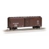 Steam-Era 40′ Steel Boxcar - Ready to Run - Silver Series(R) -- Nashville, Chattanooga & St., HO, Bachmann Industries 15014