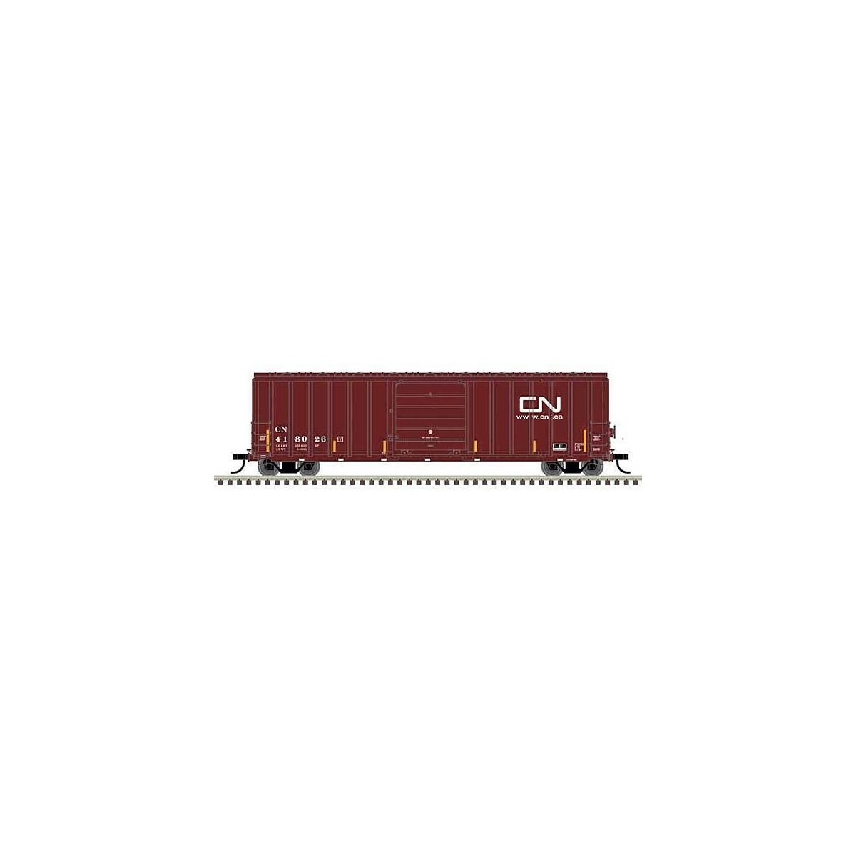 Berwick 50′ Boxcar - Ready to Run - Master(R) -- Canadian National 418026 (Boxcar Re, HO, Atlas Model Railroad Co. 20006987