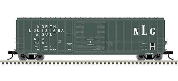 Berwick 50′ Boxcar - Ready to Run - Master(R) -- North Louisiana & Gulf 6001 (green,, HO, Atlas Model Railroad Co. 20006997